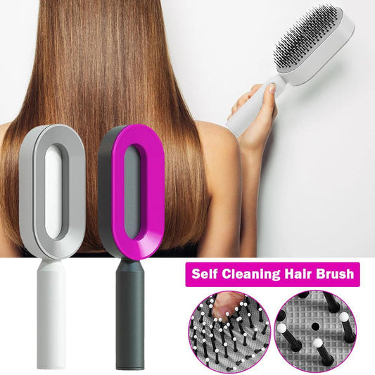 Self Cleaning Hair Brush For Women Massage Scalp Promote blood circulation