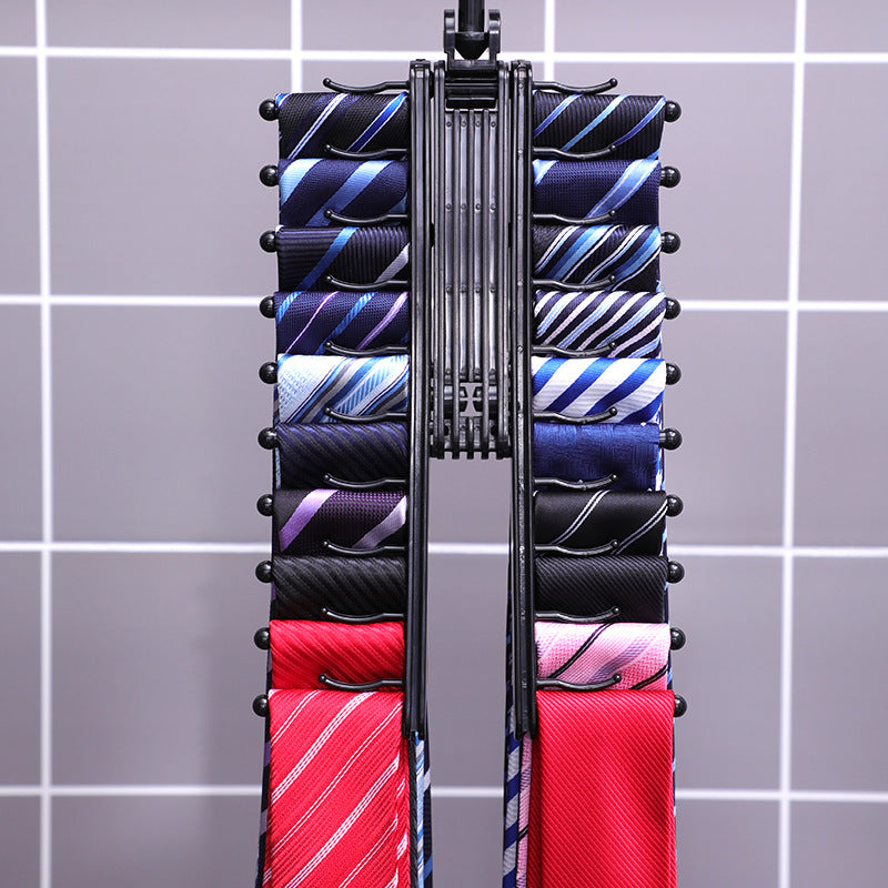 Cintre de cravate Suspension de ceinture d'écharpe multi-couches